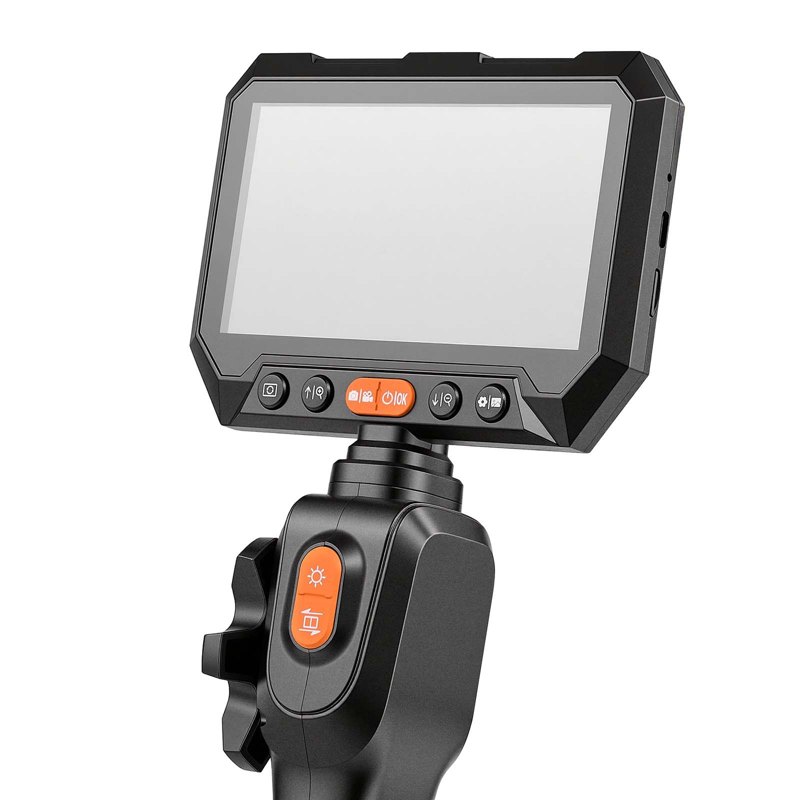 Uimoso Dual-Lens 2-Way Articulating Endoscope with 5" Split-Screen Display