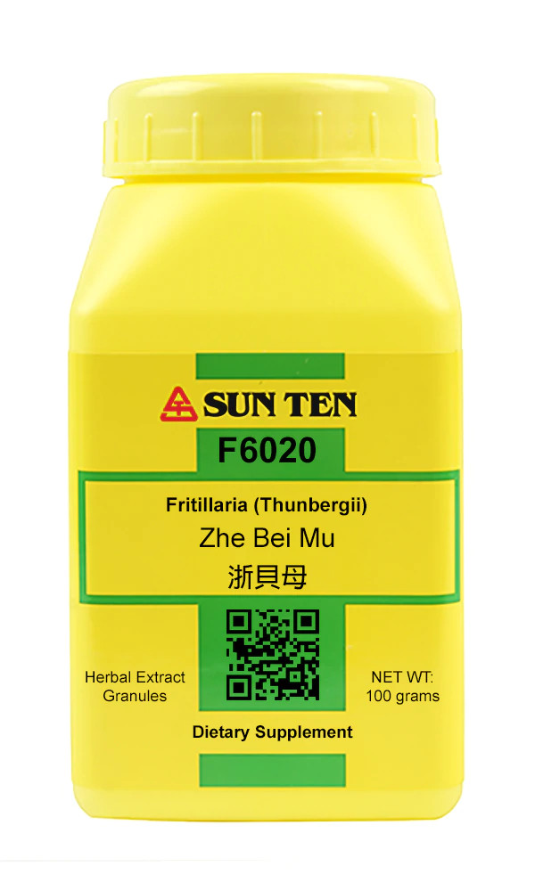 Sun Ten - Fritillaria /F6020 Zhe Bei Mu / 浙貝母 Concentrated Granules 100g