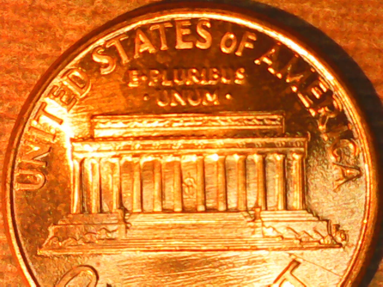 1990 Penny Die Crack Reverse