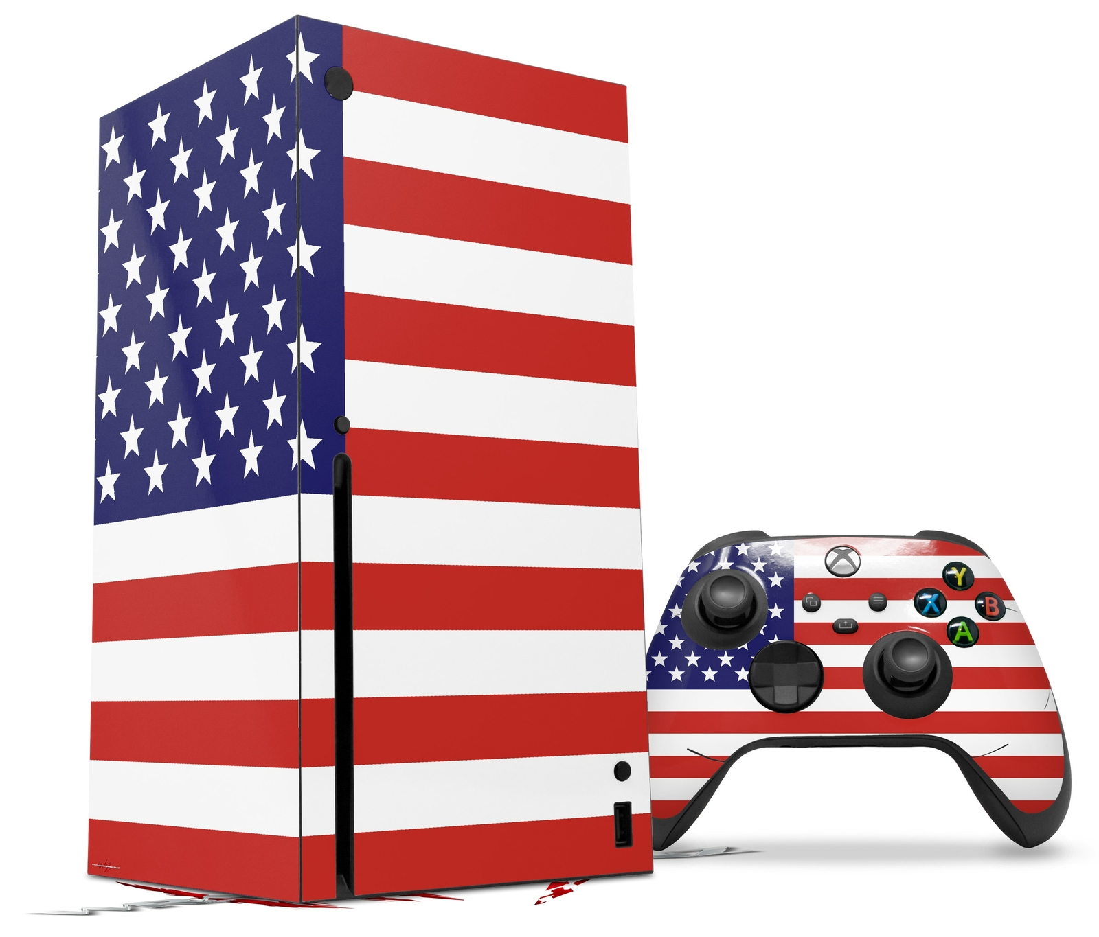 Skin Set for XBOX Series X USA American Flag 01