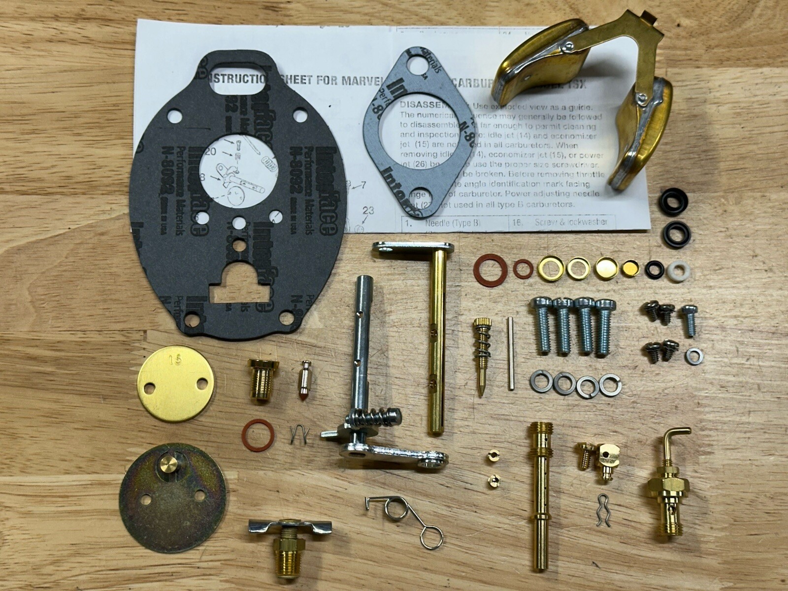 Allis Chalmers D15 Marvel Schebler Carburetor kit TSX869 w/ float Comprehensive