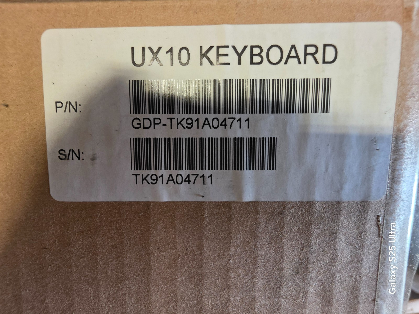 Getac UX10 Detachable US Keyboard TF1-FRU KBD ASSY, US, BACKLIT (Open Box)