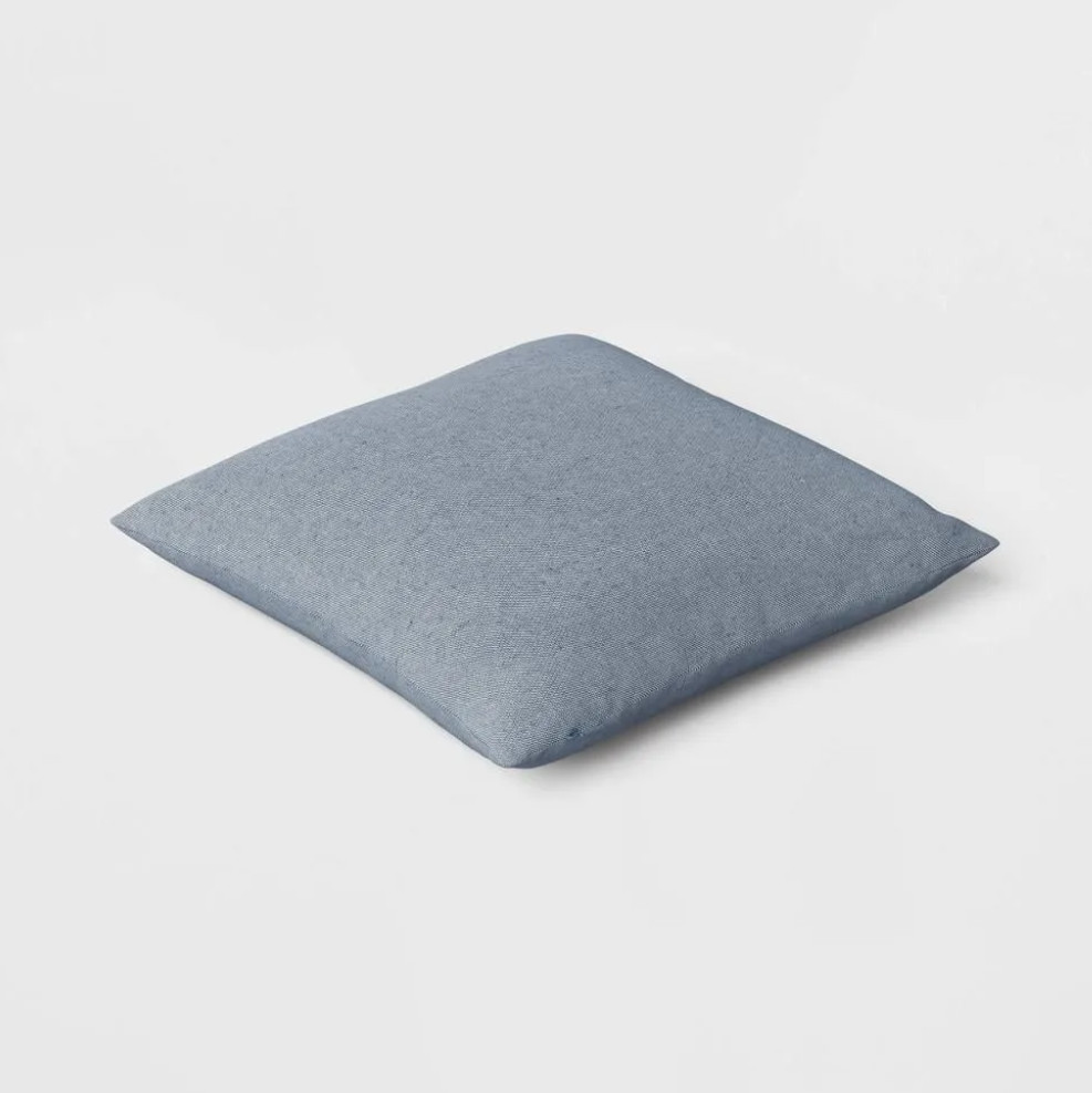Room Essentials 2 Pack Throw Pillow Covers Navy Reversible Square 16 x 16 New