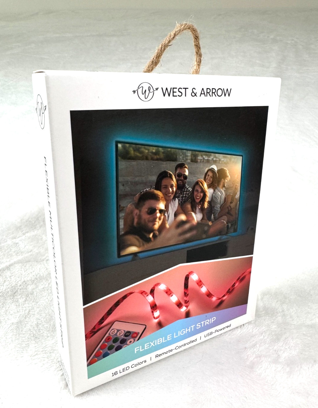 West & Arrow 13.1 FT Length USB Powered Flexible Light Strip Brand New Sealed