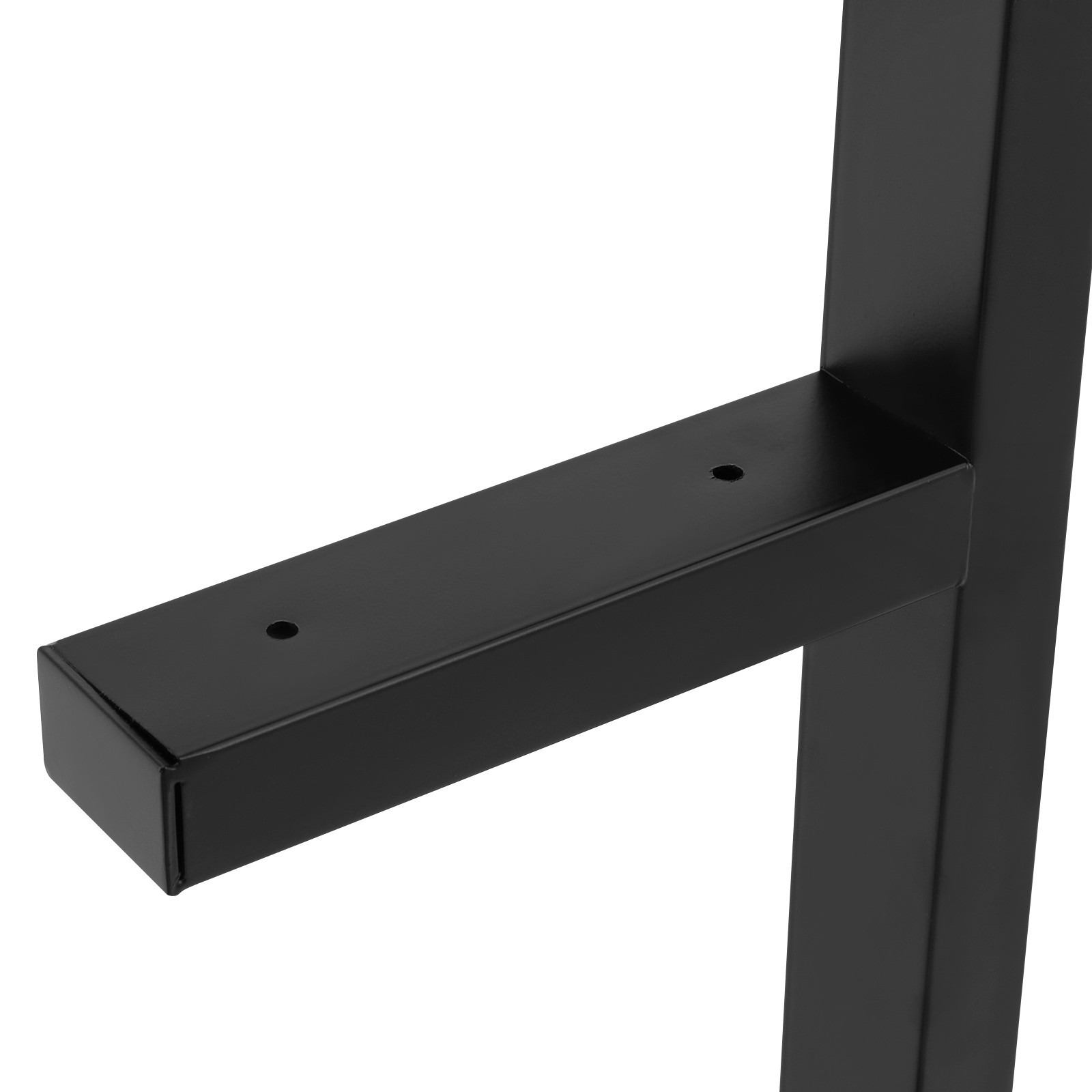 Set of 2 Industrial Black Table Leg Desk Legs Heavy Duty Furniture Legs 28" H