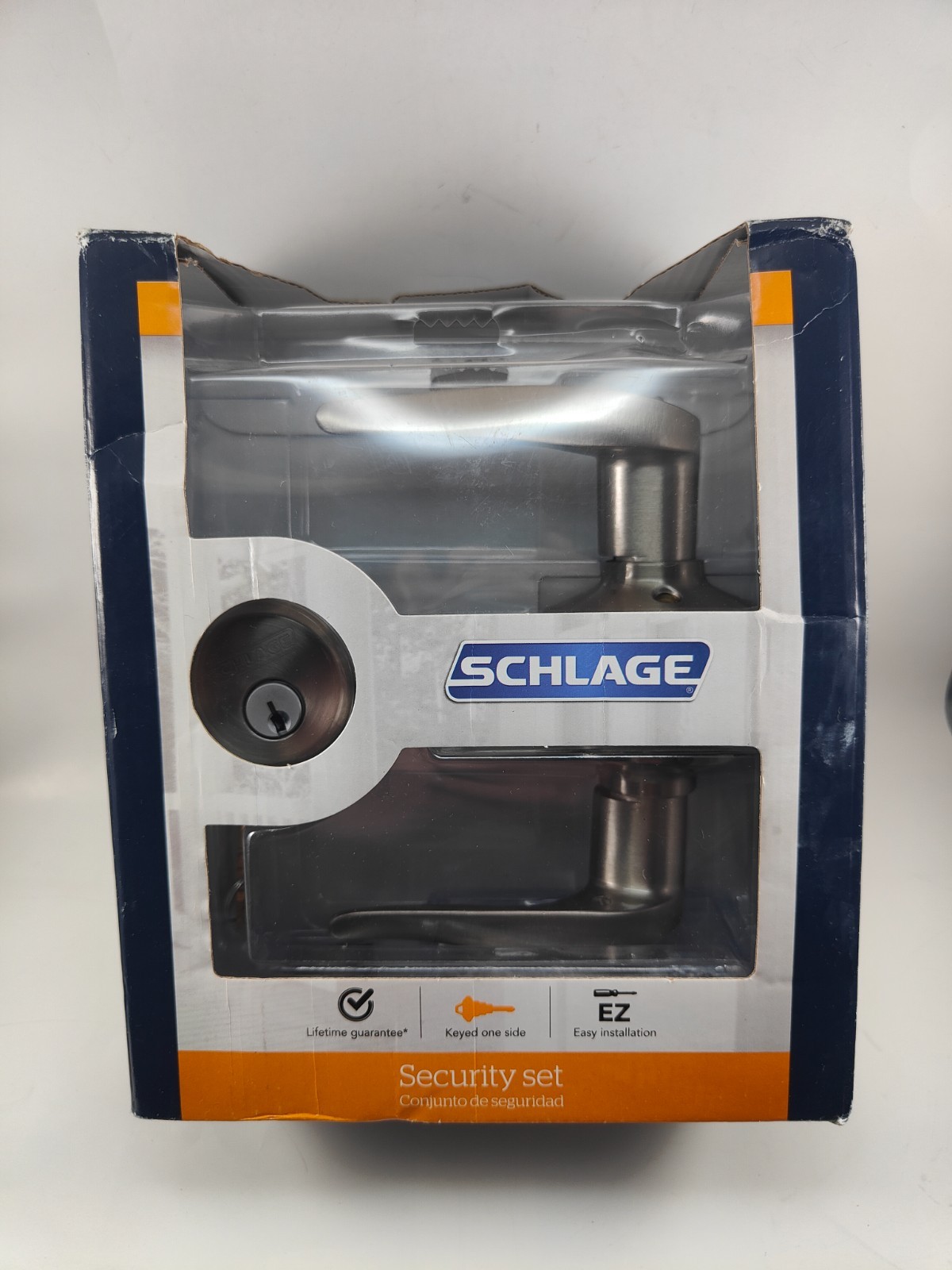 Schlage Single Cylinder Deadbolt w/Keyed Entry Door Handle FB50N V SAC 619