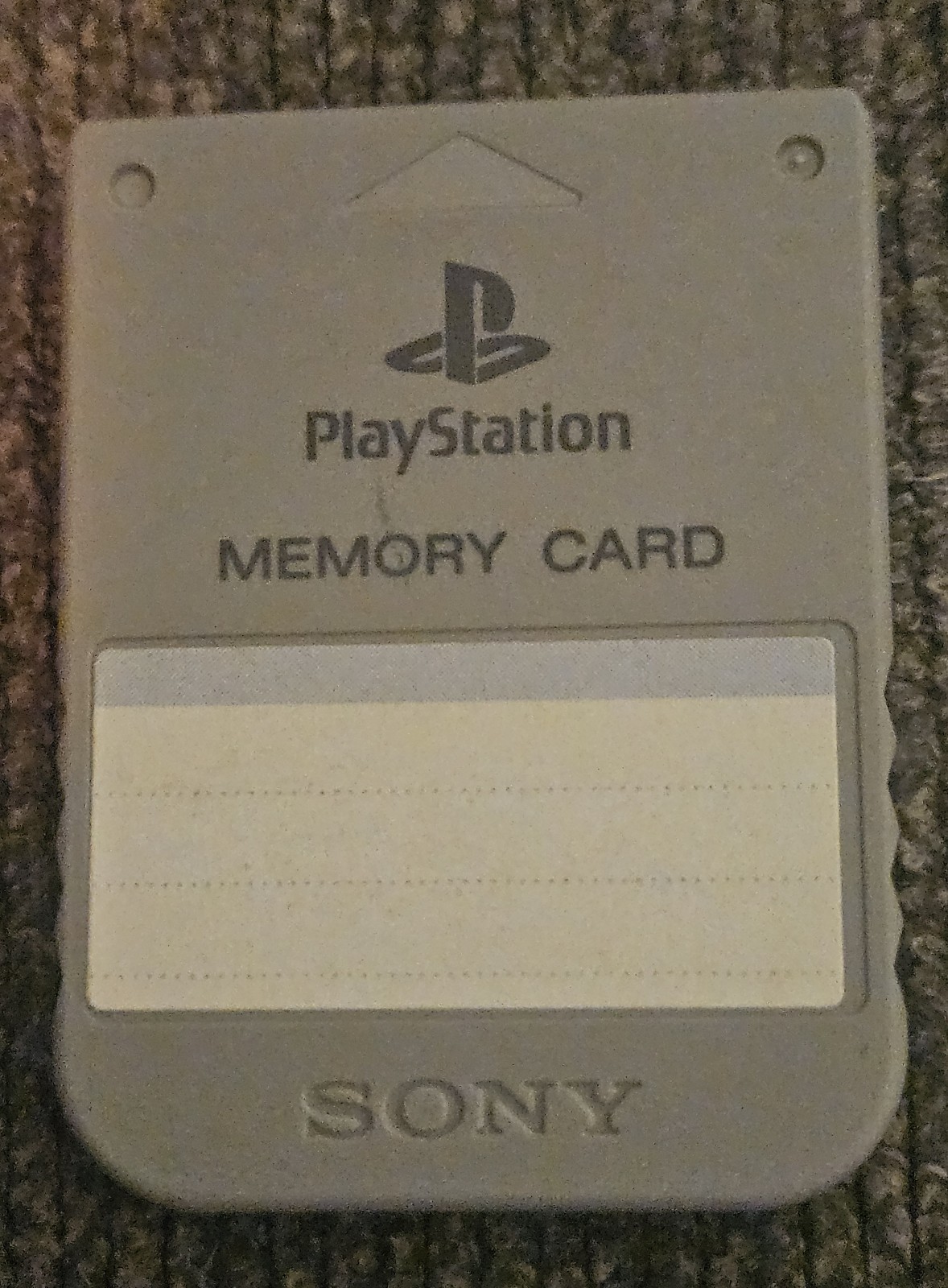 Playstation 1 PS1 Official OEM 15 Block Memory Card Video Game Cartridge RARE!🎮