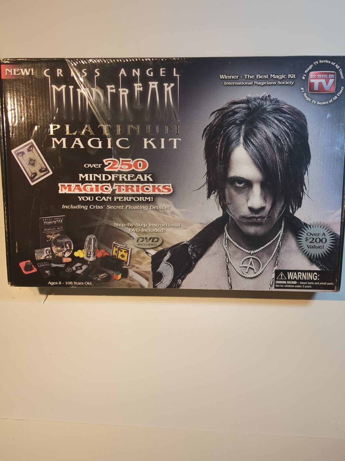 Criss Angel Mind Freak Ultimate Magic Kit Over 500 Magic Book Tricks & DVDs-6028