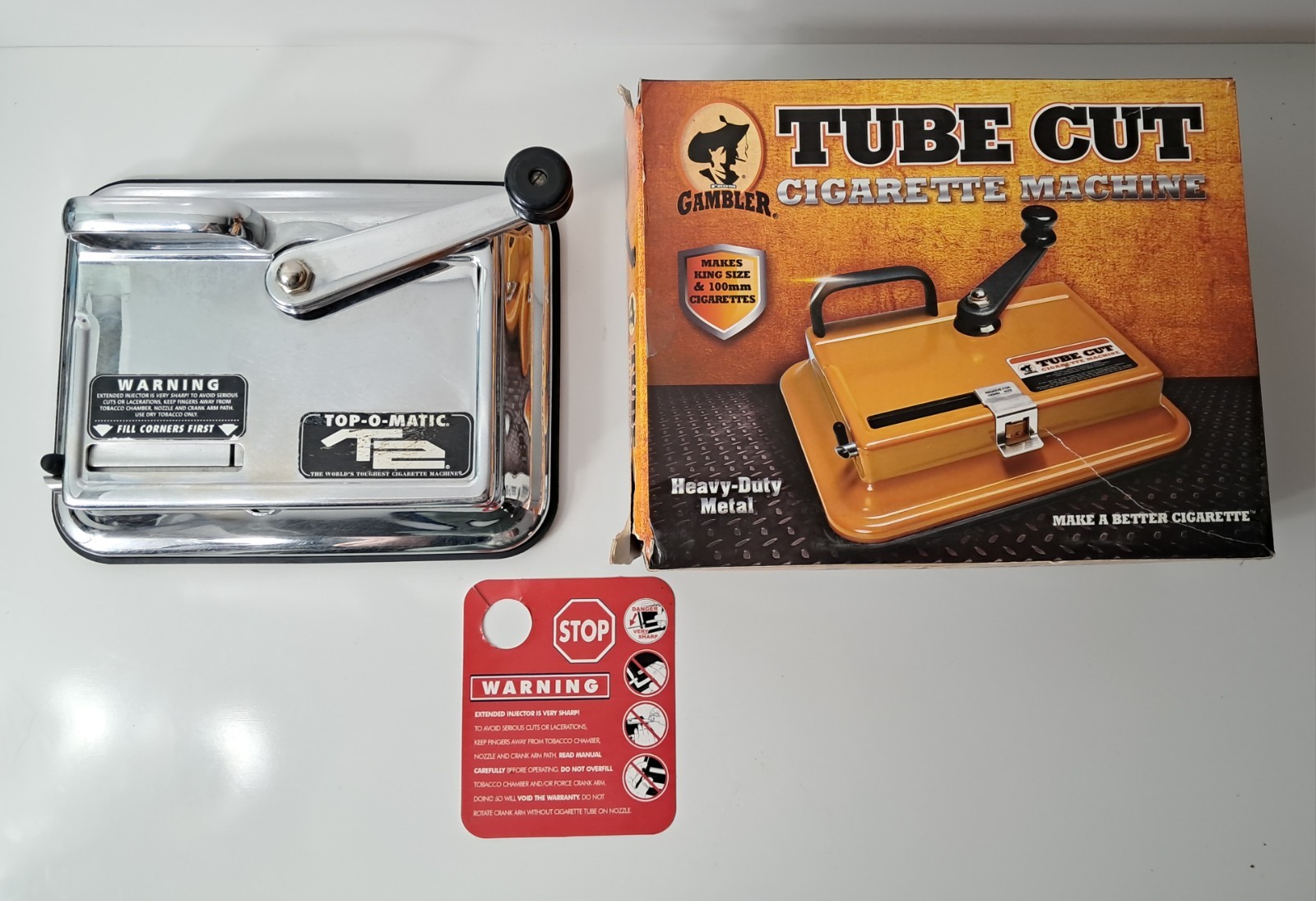 Gambler Tube Cut Cigarette Making Machine *Only Makes 100mm Size* Silver