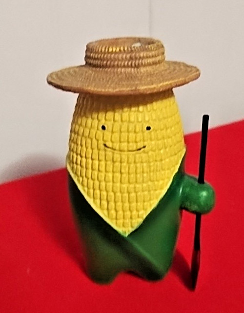 Adorable Corn Man with Shovel Planter for Air Plants