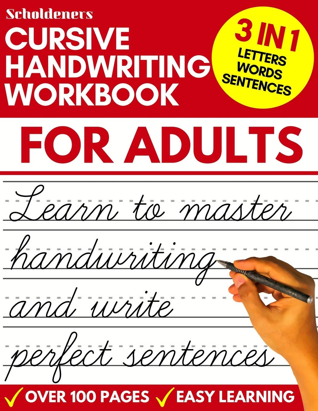Cursive Handwriting Workbook for : Learn Cursive Writing for  (Adult Cursive Han