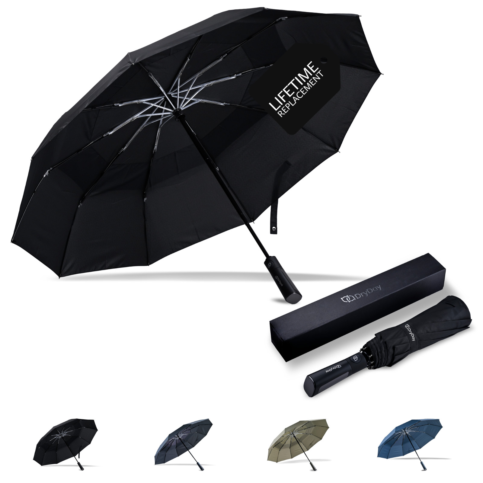 DryDay Premium Umbrellas Large Windproof Double Canopy 10 Ribs High Quality !!!!
