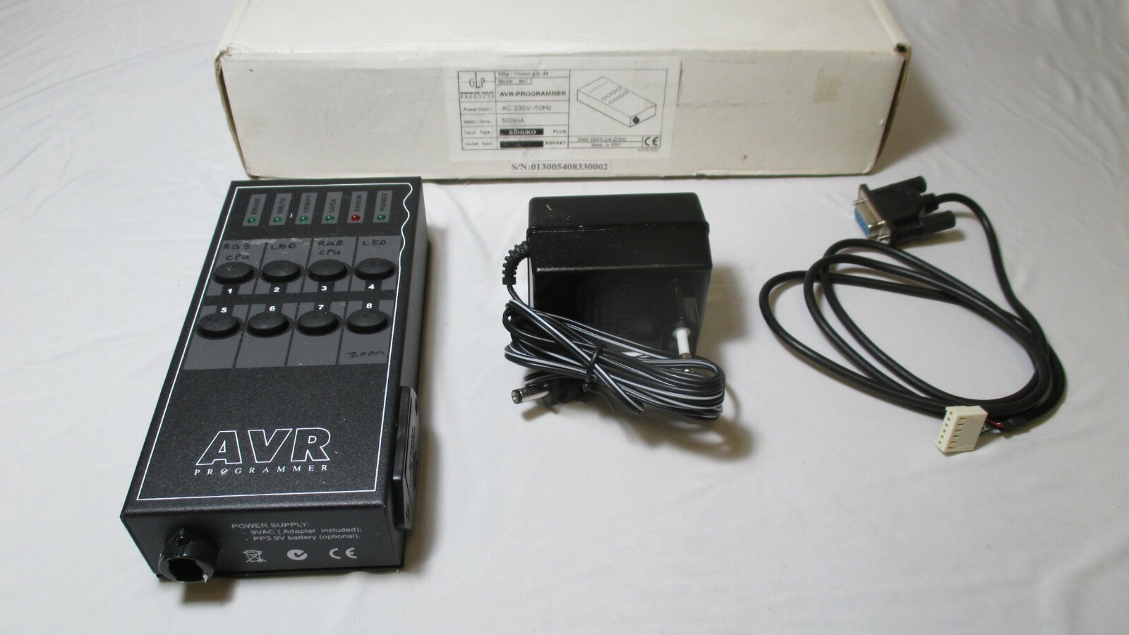 GLP German Light Products AVR Programmer Impression 9501 Software Update Upload