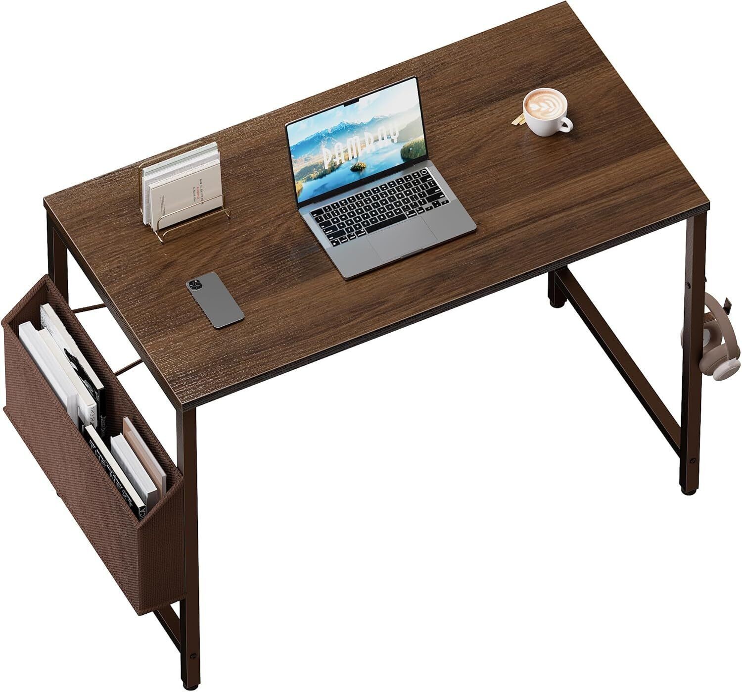 32" Computer Desk Home Office Writing Desk w/Storage Bag and Headphone Hook US