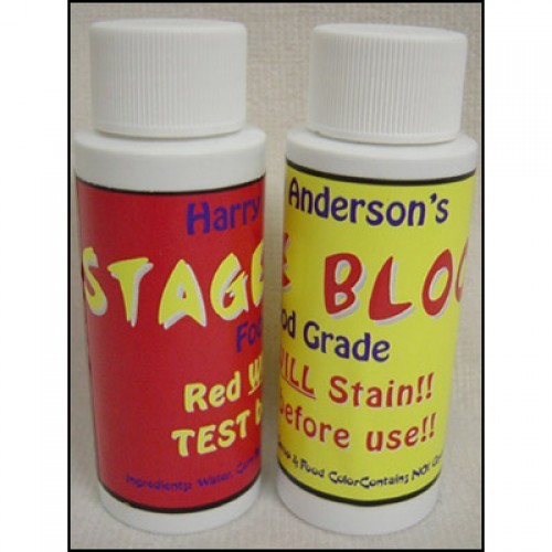 STAGE BLOOD HARRY ANDERSON'S 2 OZ 1 BOTTLE FAKE HORROR GAG MAGIC TRICK COSTUME
