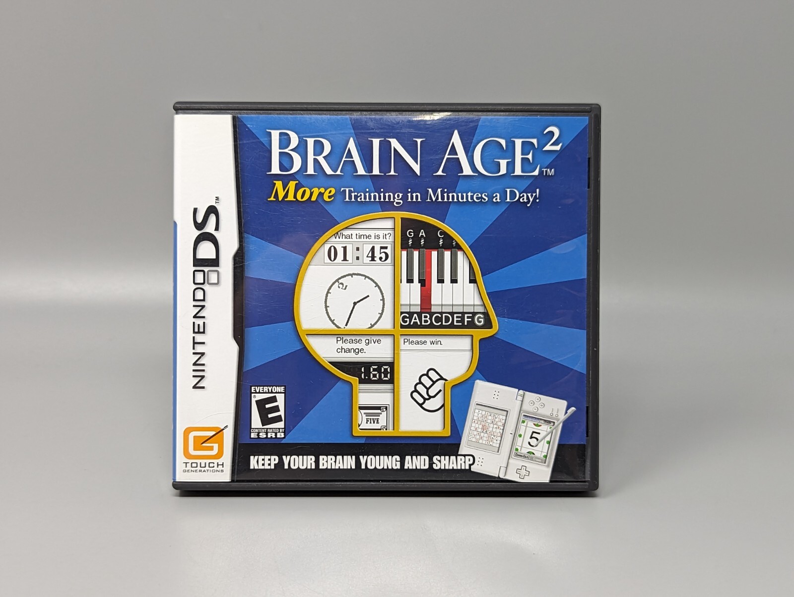 Brain Age 2 Nintendo DS Replacement Case & Manual Only No Game