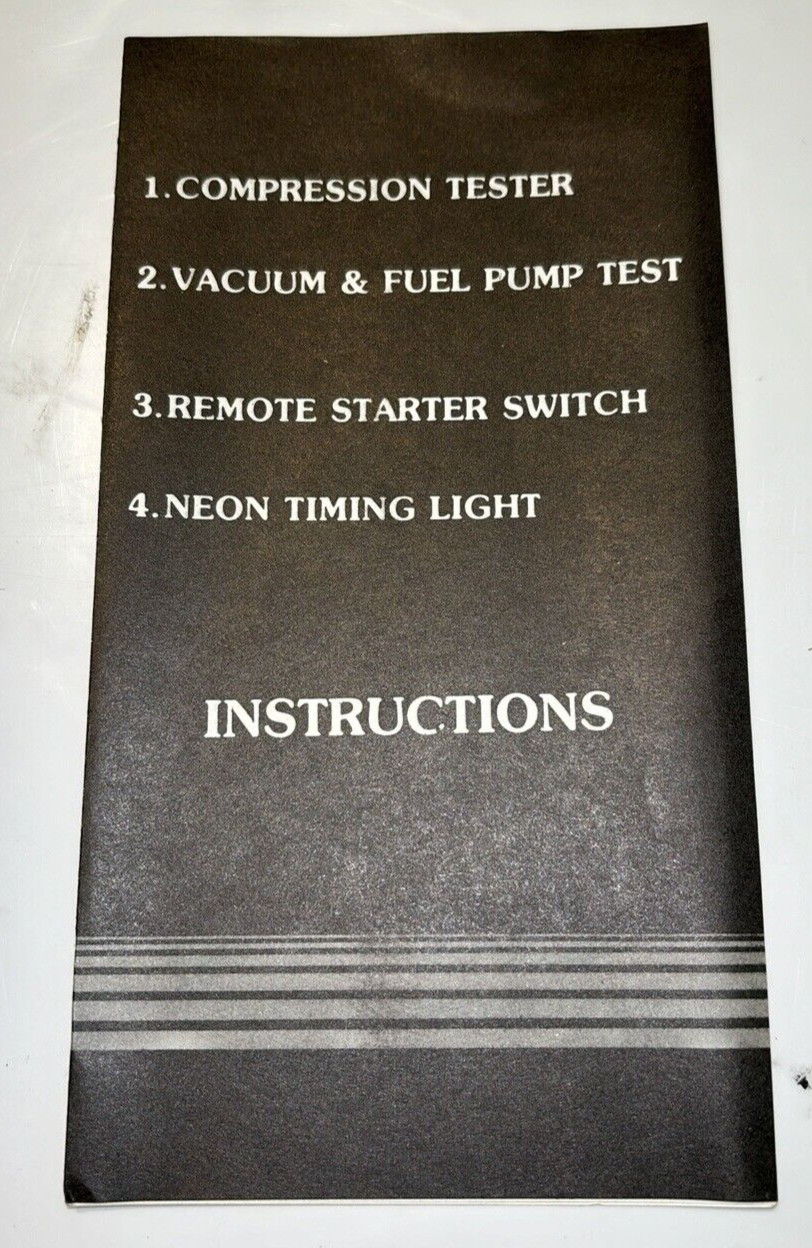EQUUS 3032 10 Function Analyzer, 3050 Remote Start Switch, 3110 Timing Light