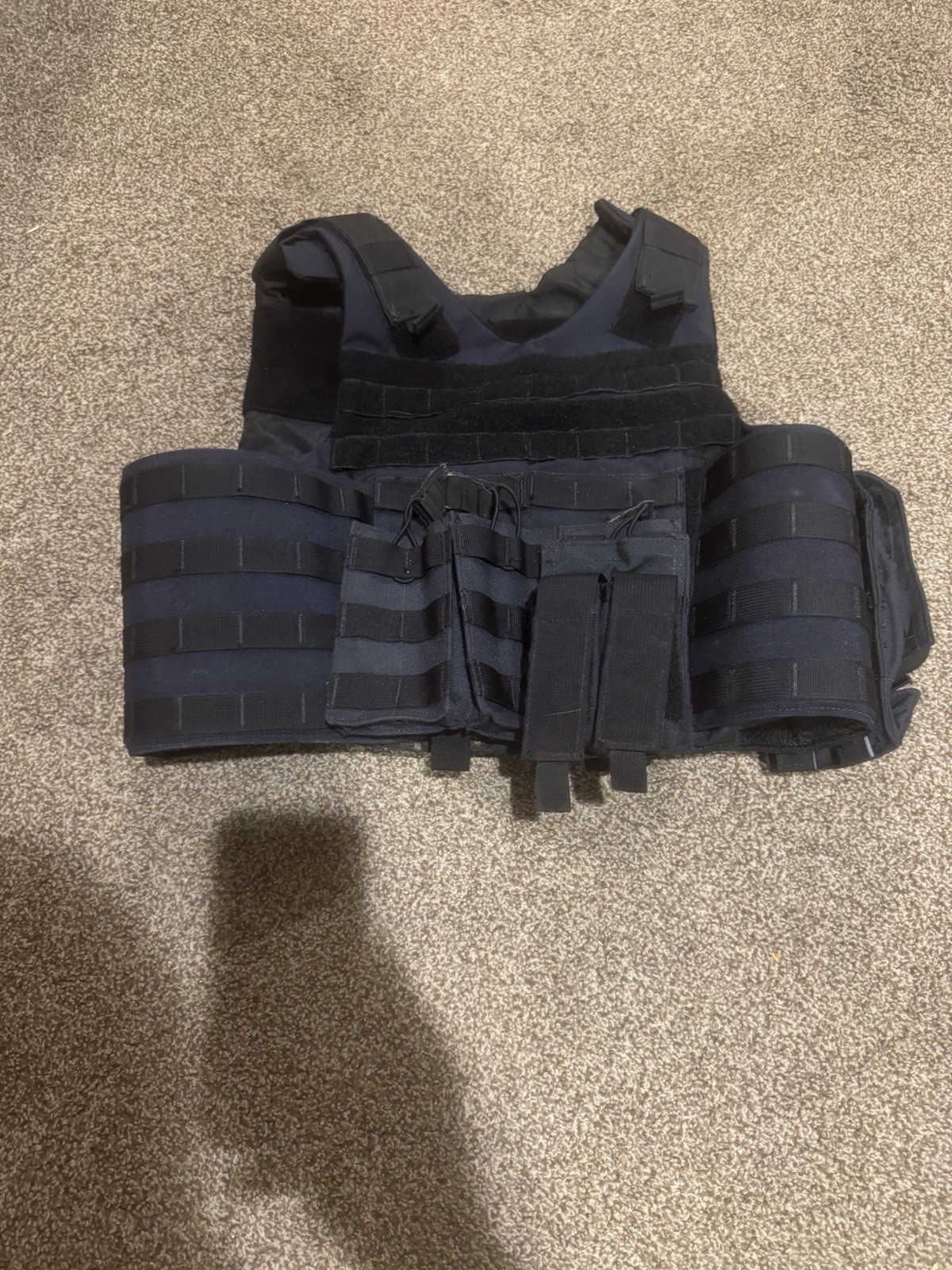 Safariland Protech Ballistic Tactical Vest - Navy Blue - Soft And Hard Armor