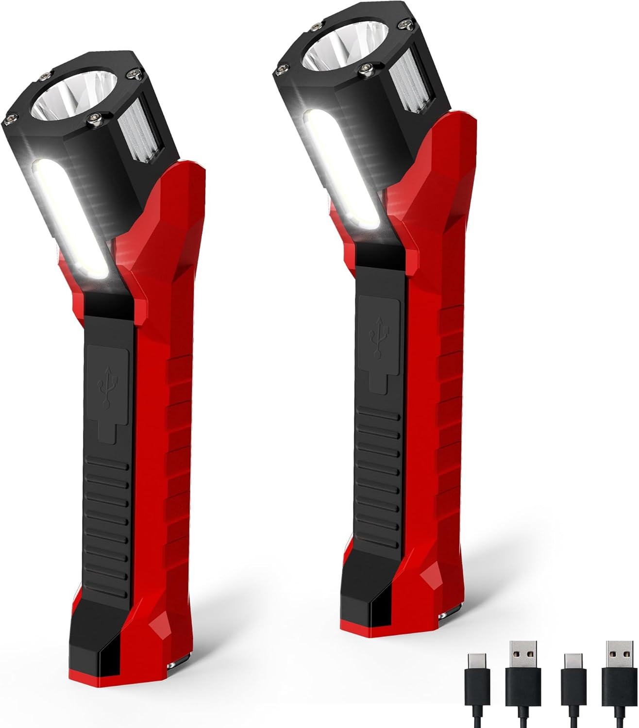 Rechargeable Work Light, 1200 Lumens LED Work Lights with 160° Swivel Head, Magn