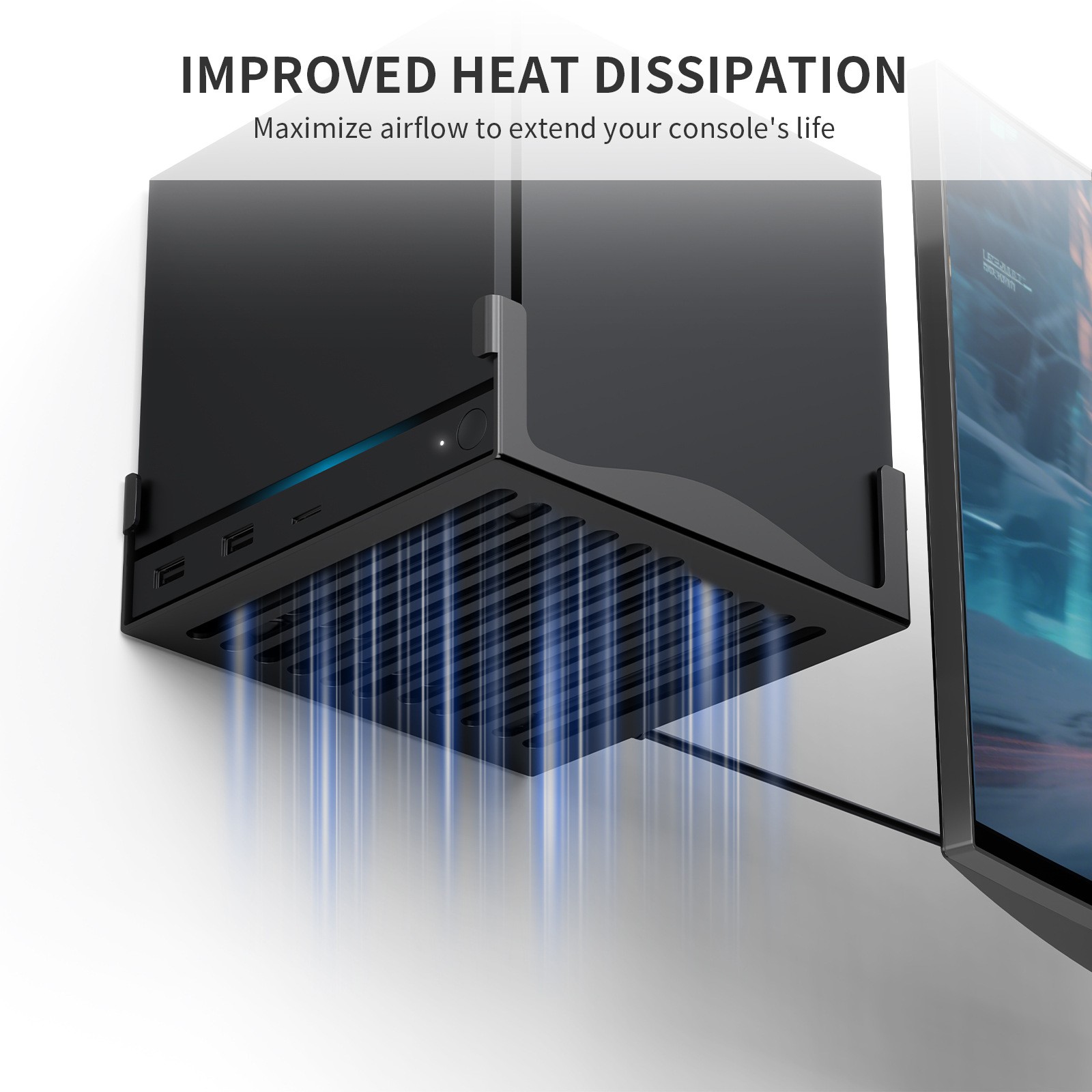 Wall Mount Bracket For Steam Machine Console Metal Holder Dissipation Bracket