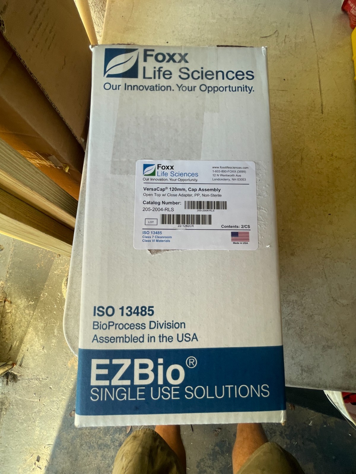 Foxx Life Sciences EZ Bio Single Use Solutions Versa Cap 120mm #205-2004-RLS