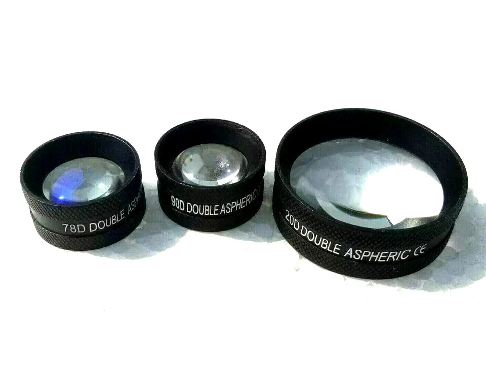 Double Aspheric Lens Combo Black 20D 90D & 78D Lens Optometry