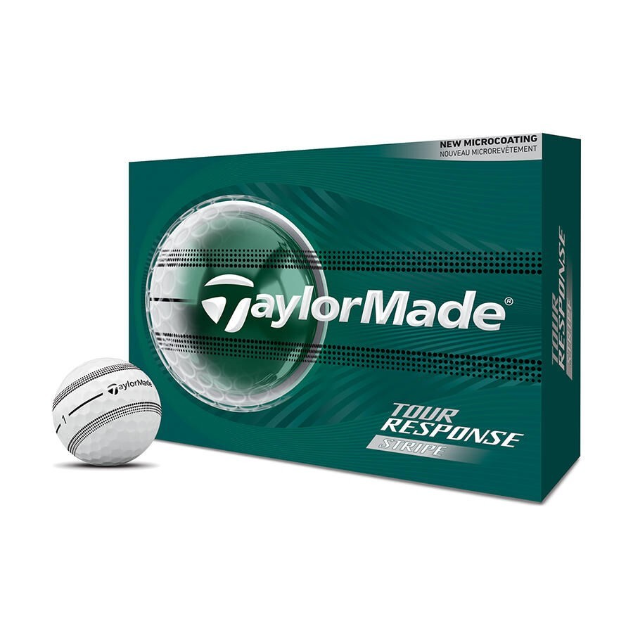 New TaylorMade Tour Response Stripe Golf Balls 2 Dozen Alignment Balls