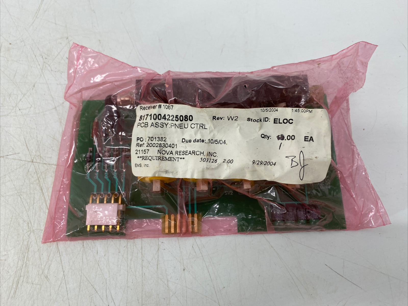 Plasma-Therm 4204224401 Pneumatic Control PCB Assy 4204225508 Rev M