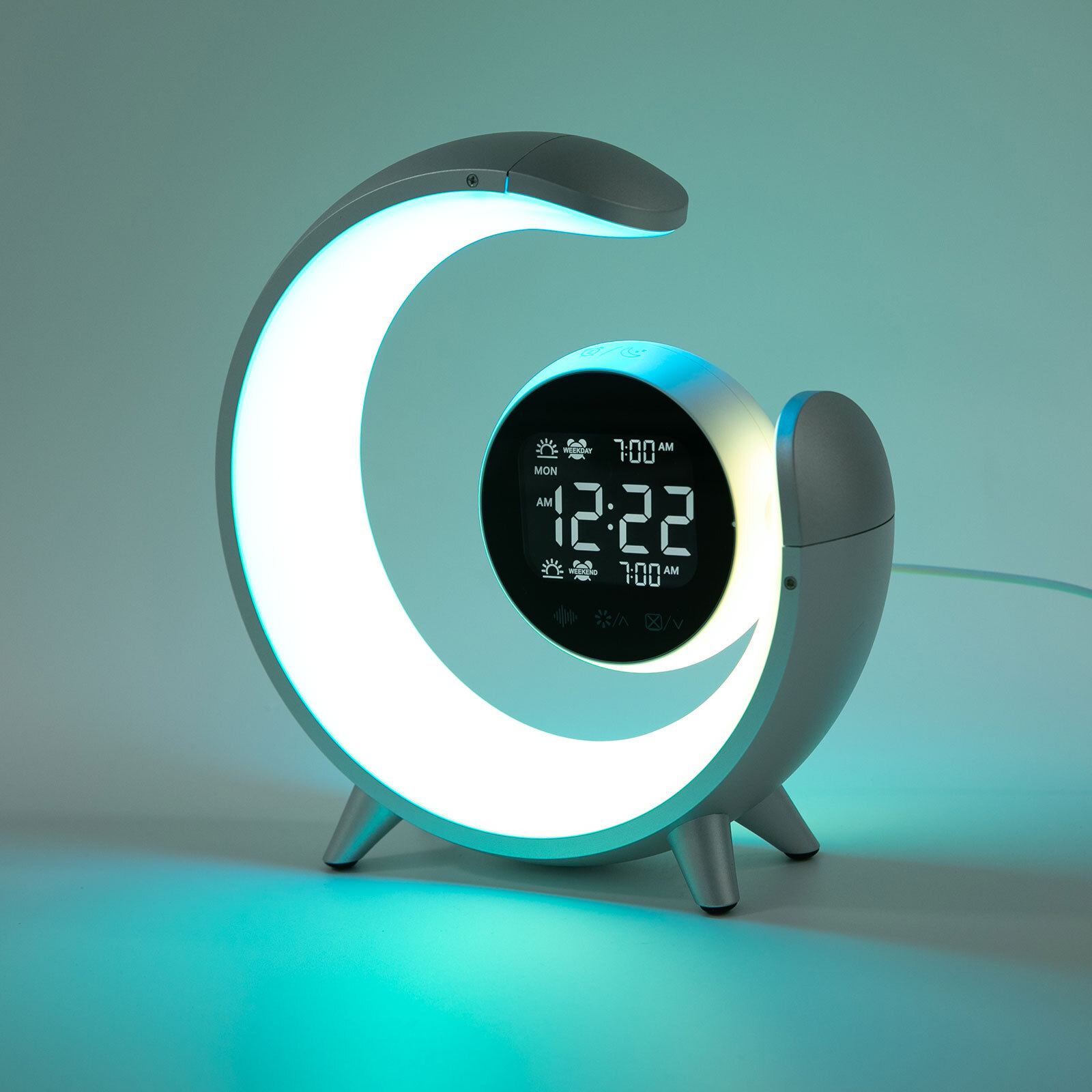 USB LED Desk Home Office Bedside Night Light Reading Lamp,Round,Touch Control