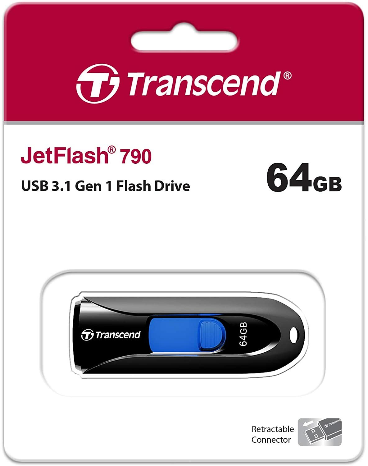 Transcend 64GB JetFlash 790 USB 3.0 Flash Drive