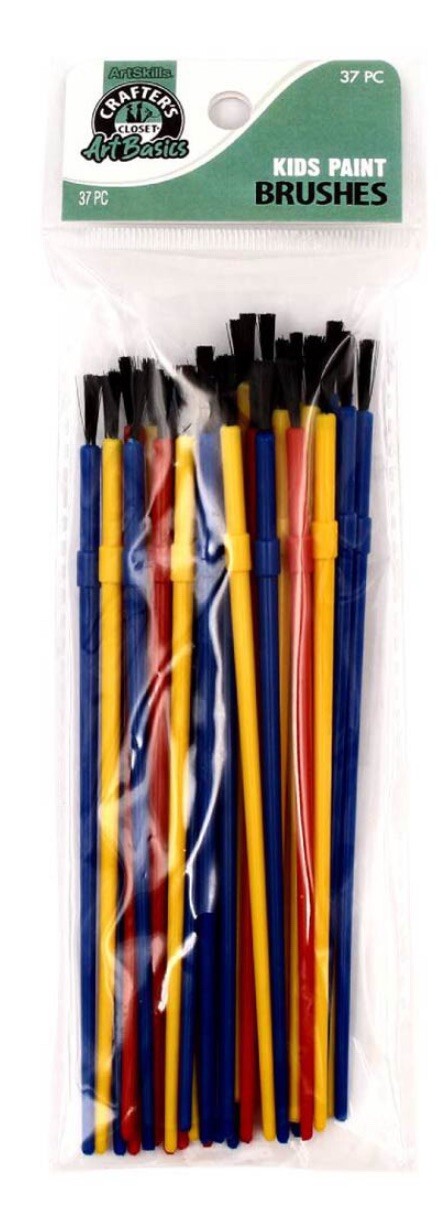 Crafter's Closet ArtBasics Kids Paint Brushes 37 Brushes