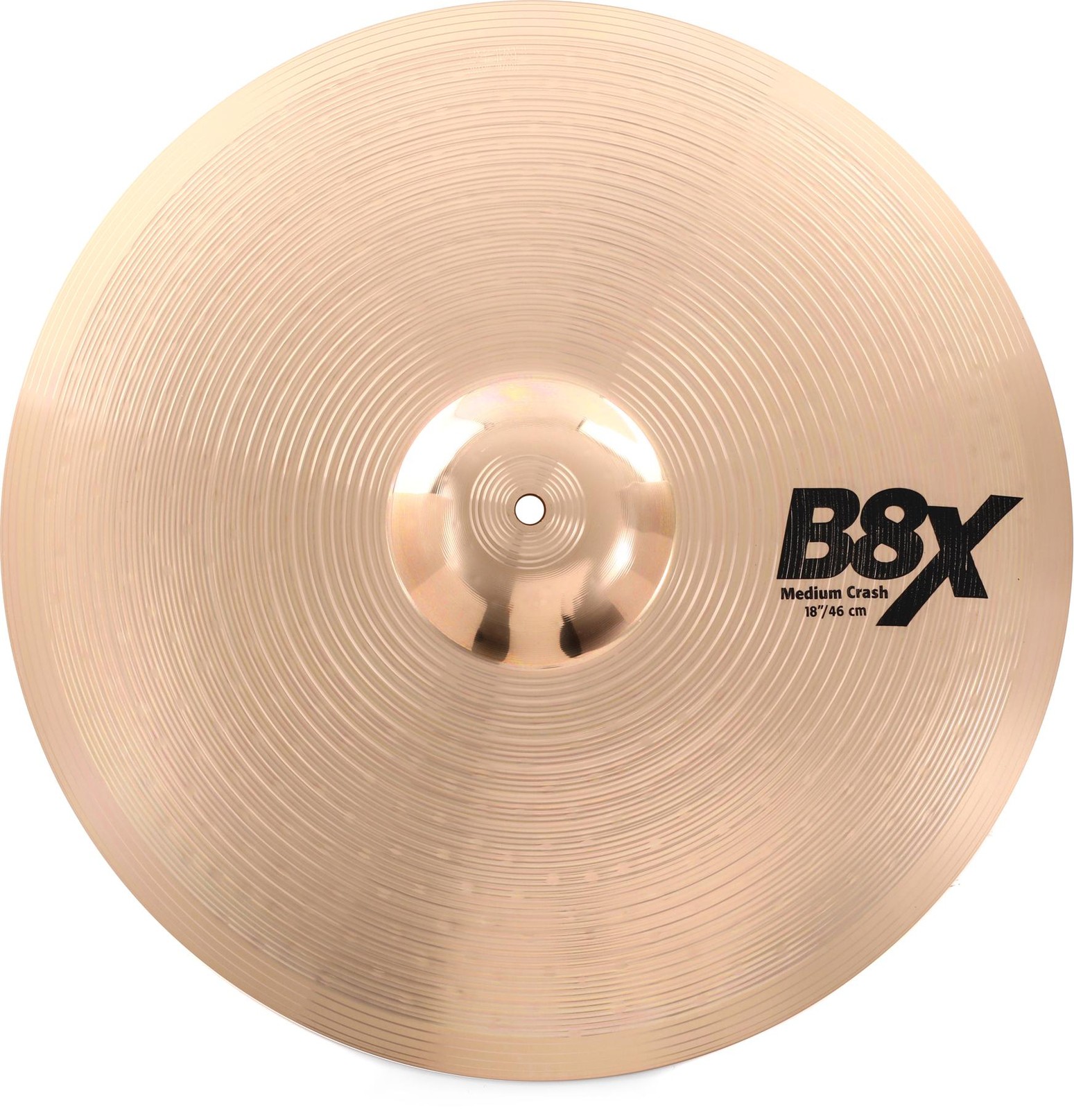 Sabian 18 inch B8X Medium Crash Cymbal (2-pack) Bundle