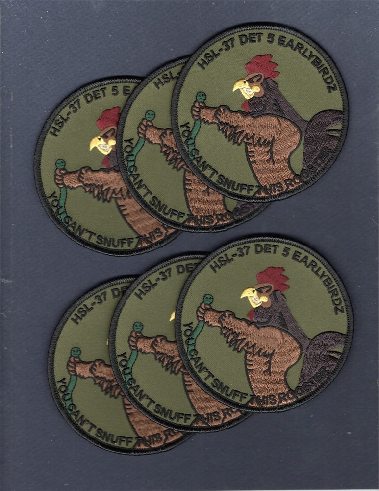 Dealer Lot HSL-37 EASYRIDERS DET 5 WESTPAC NAVY Squadron Patch Set of 6