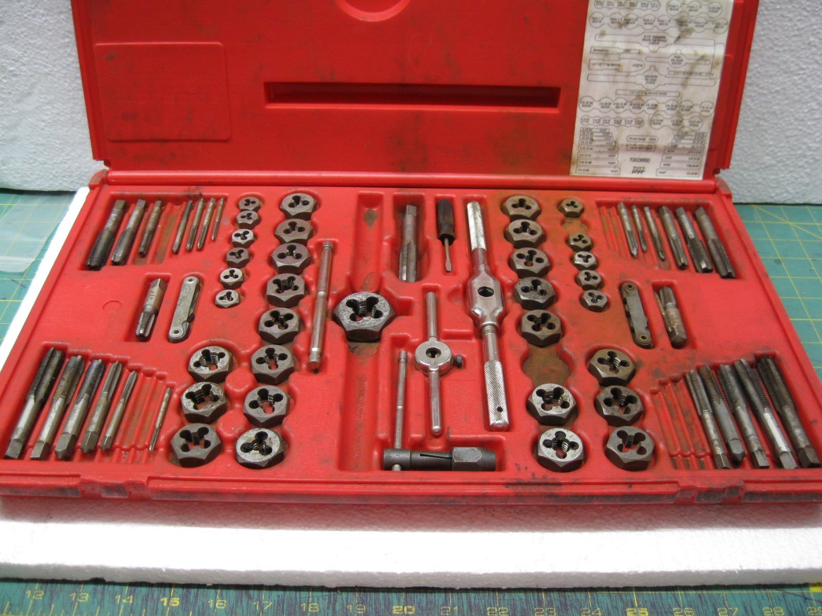 Mac Tools 76-Piece Tap and Die Set Good Condition, Missing pieces READ Lot# HBD1