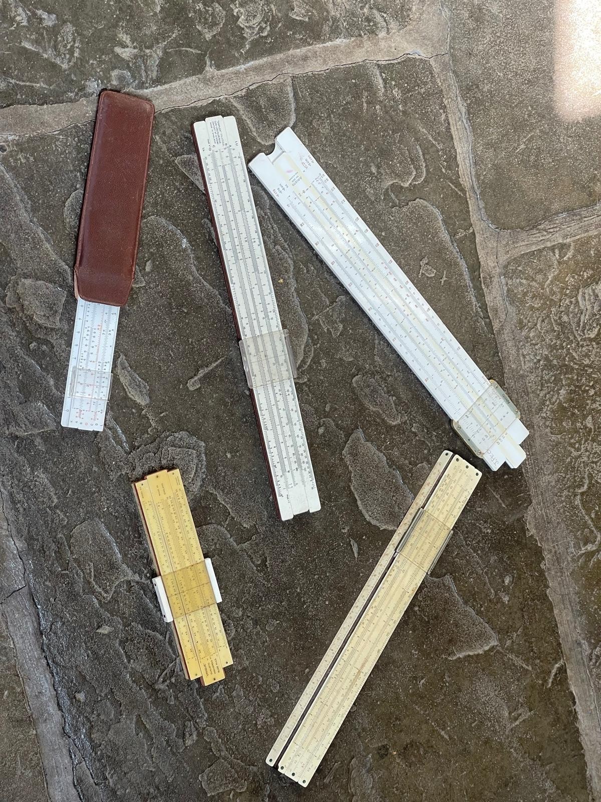 Vintage Slide Rules Job Lot of 5