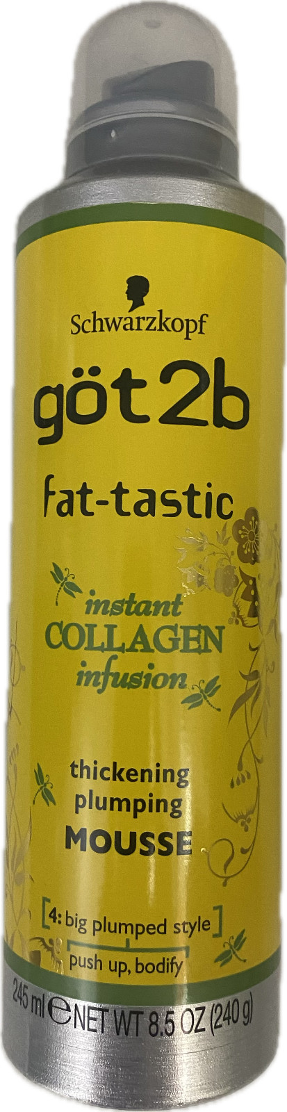 8.5 oz Schwarzkopf got2b collagen thickening plumping MOUSSE