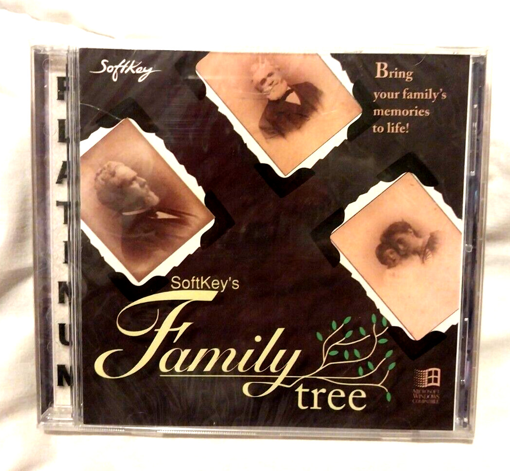Softkey Family Tree Platinum: Vintage Windows 3.1/95/98 Genealogy Memories (CD)