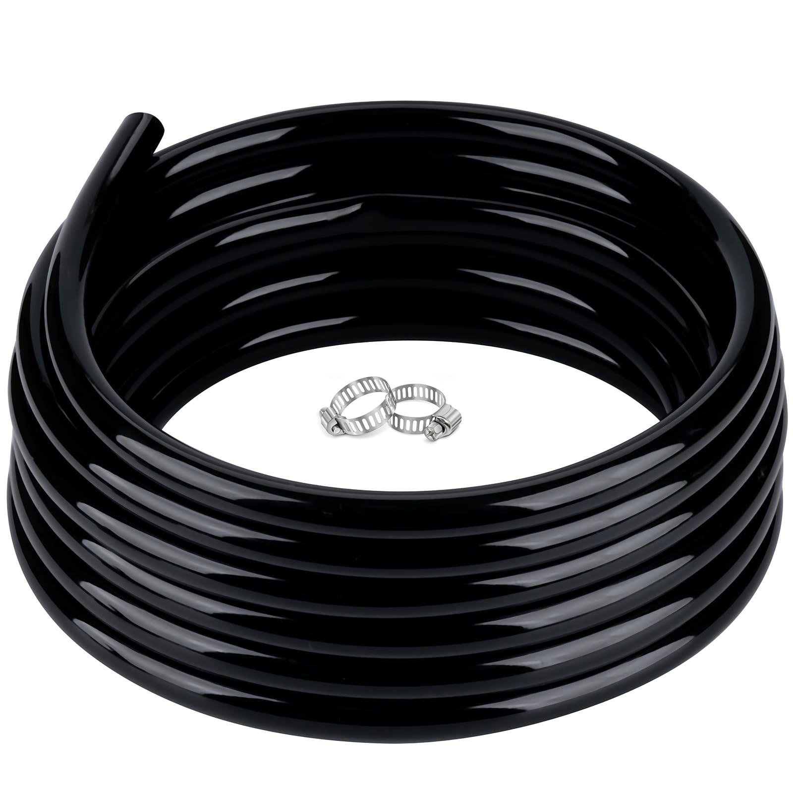ZY-hosetube 3/4" id - 50ft Black Vinyl Tubing Flexible PVC ID,