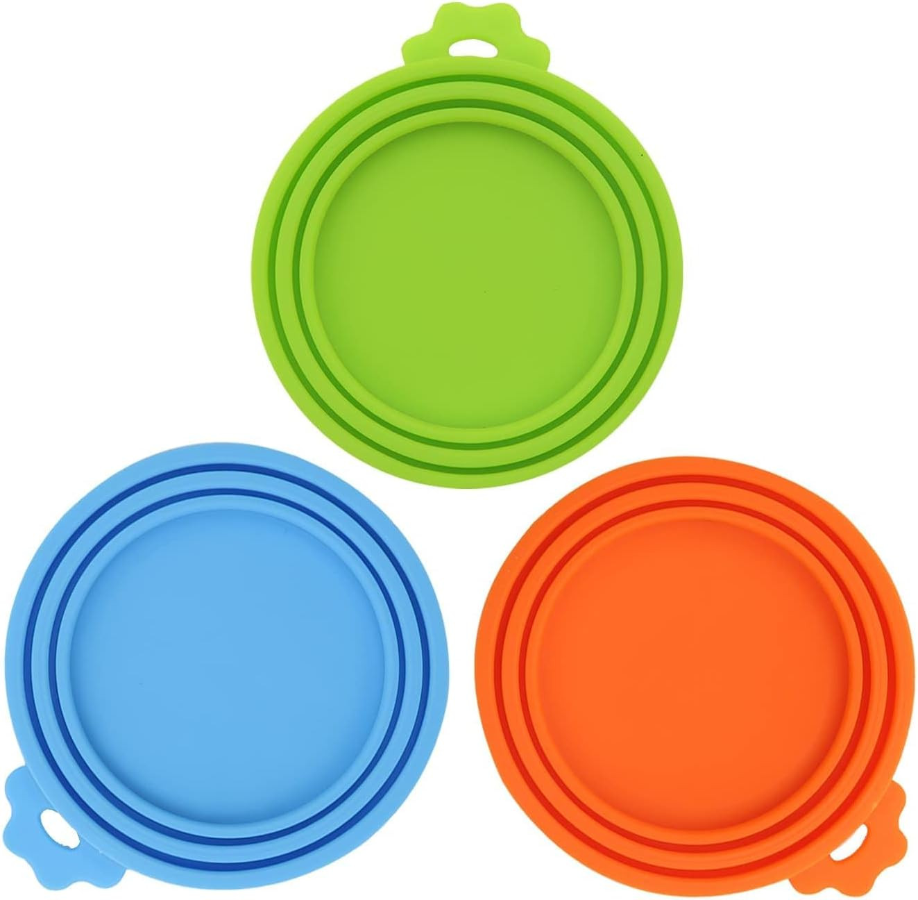 3 Pack Pet Food Can Covers Universal Can Lids Safe/Silicone Dog&Cat Food Can Lid