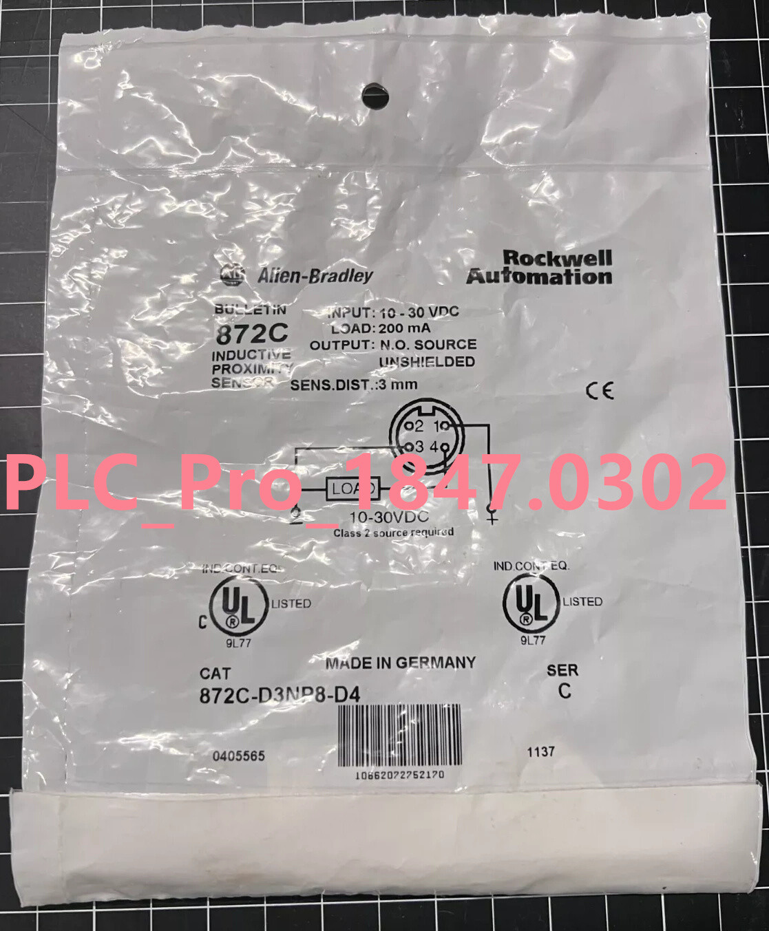 1PCS NEW For Allen Bradley 872C-D3NP8-D4 Inductive Proximity Sensor Switch