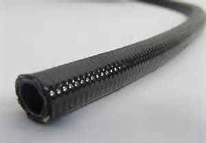 Fragola Performance -6an PTFE Black Covered High Pressure Hose per foot
