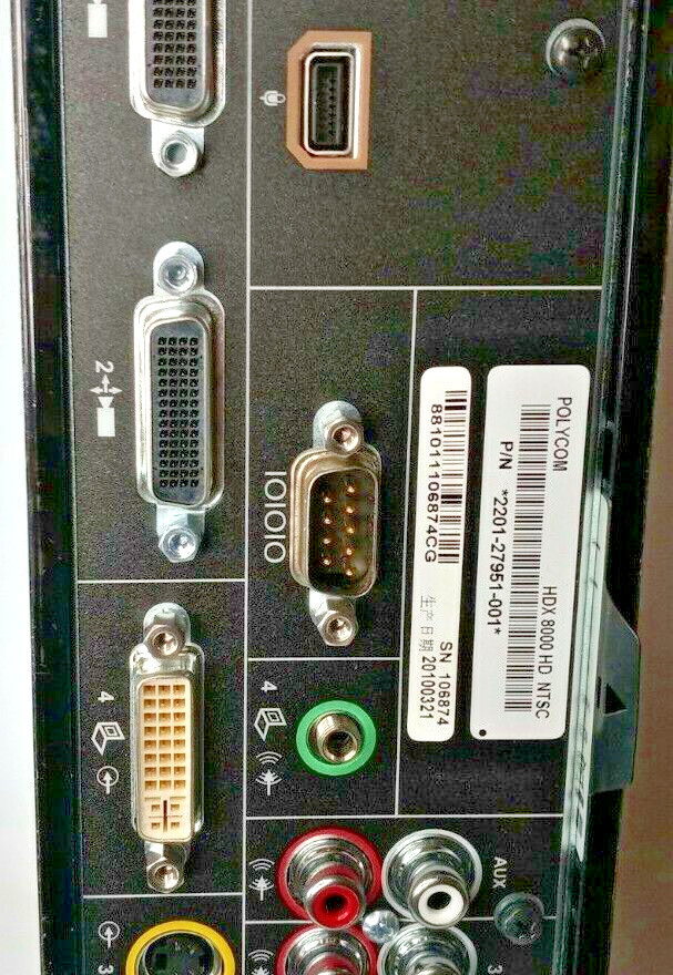 Video Conferencing Base Polycom HDX 8000 High-definition 1080p Base Main Unit