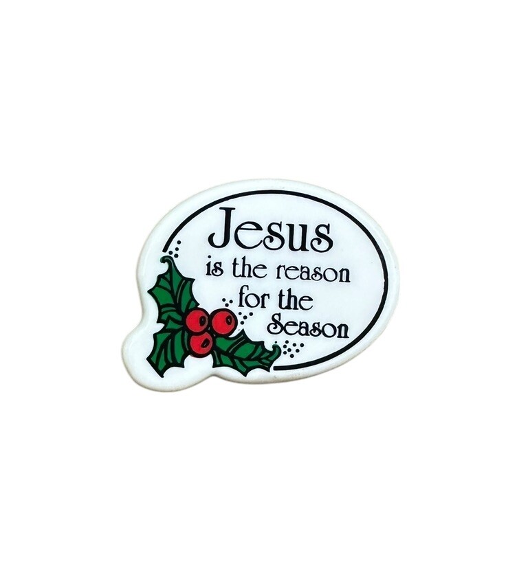 Vintage Christmas Pin ‘Jesus Is The Reason For The Season’ New Holiday Christmas