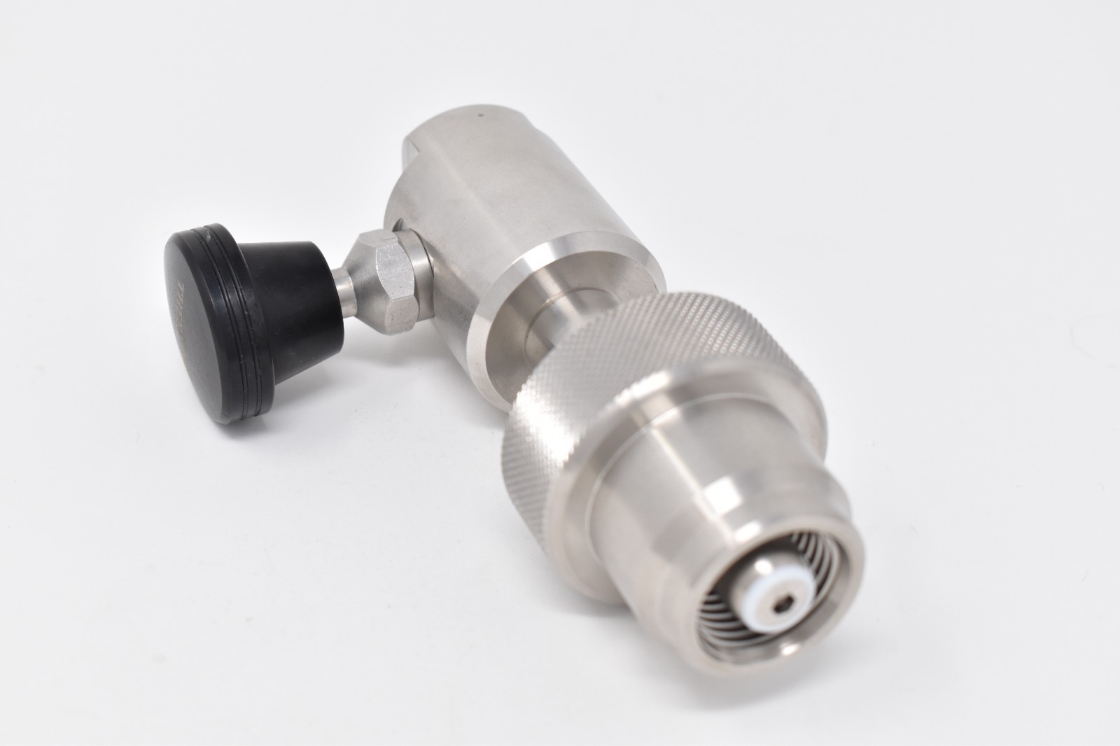 SCBA Firefighting Stainless CGA 347 Filler with Pushbutton Bleed