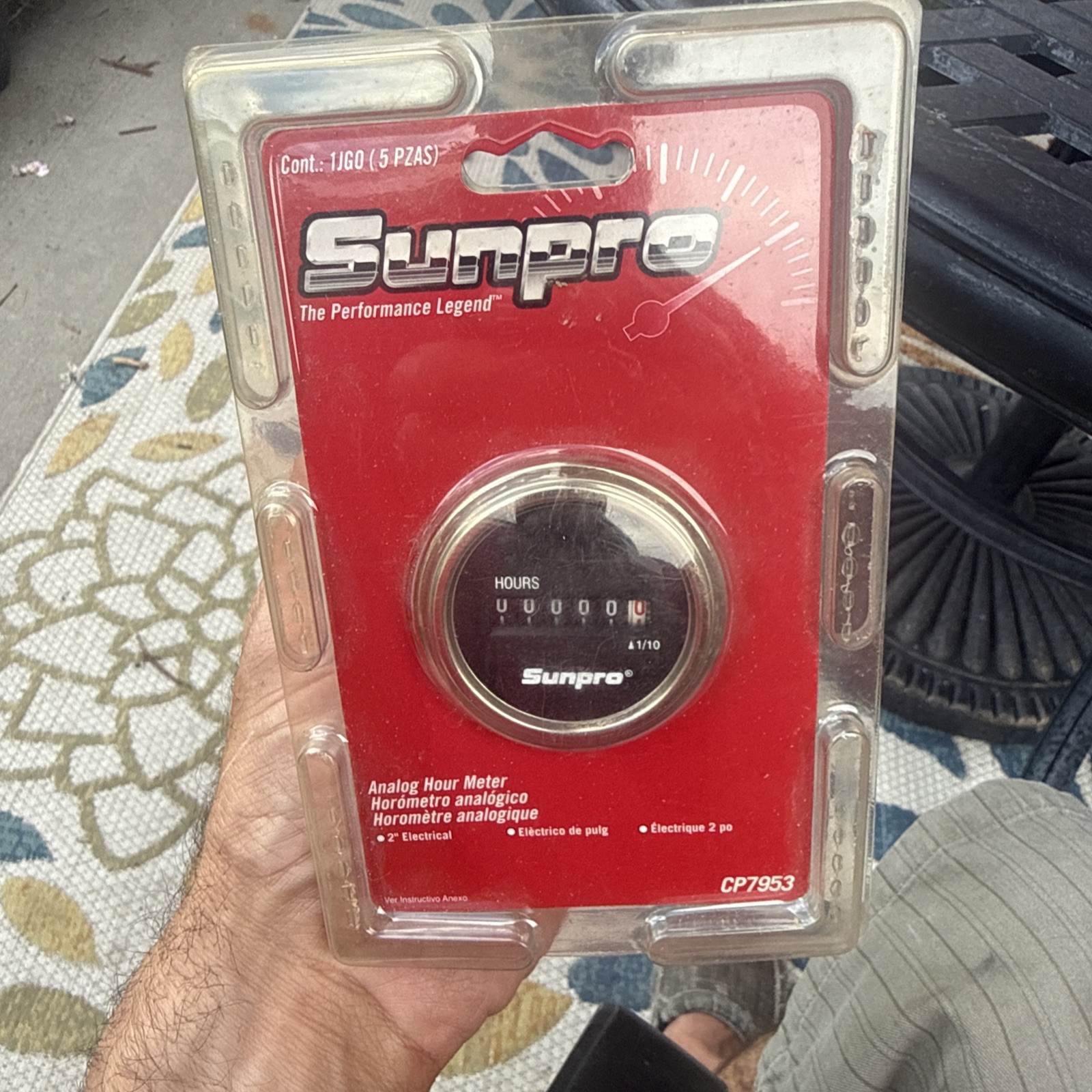 New Sunpro Analog Hour Meter #CP7953
