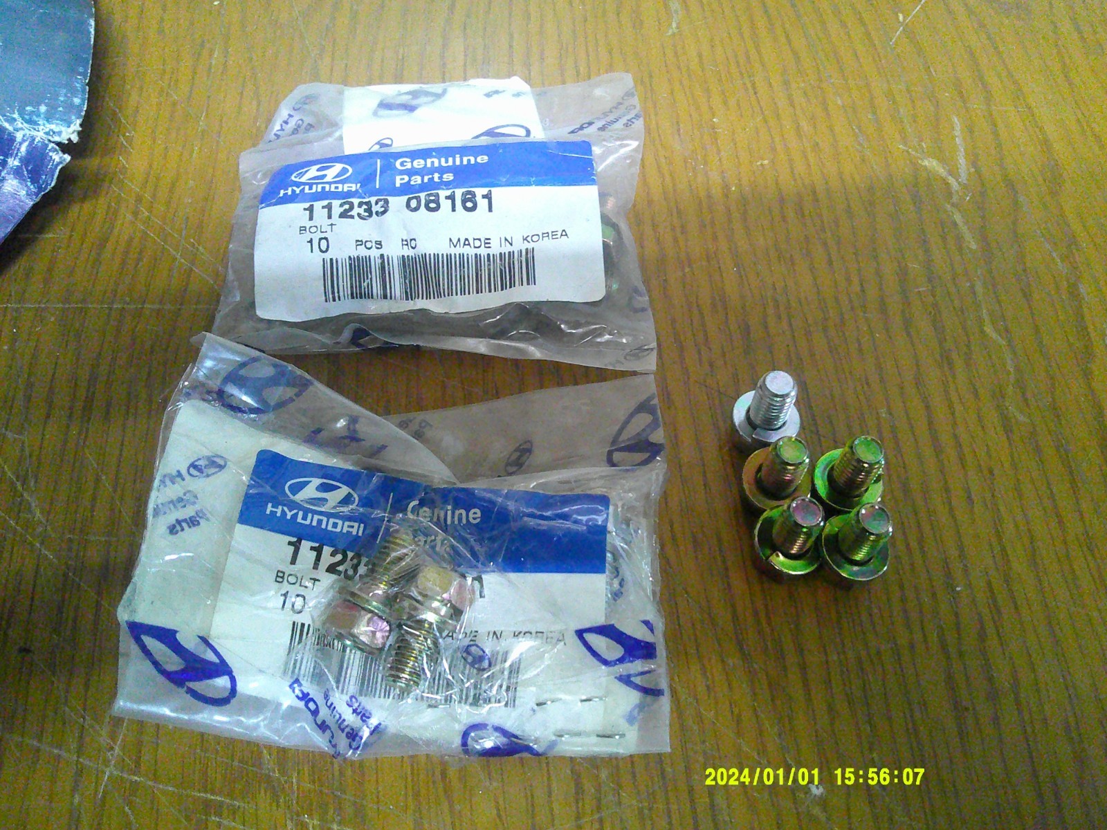 OE Hyundai 1123308161 Bolts, Lot Of 18. Fits Many 85-23 Hyundai Apps.