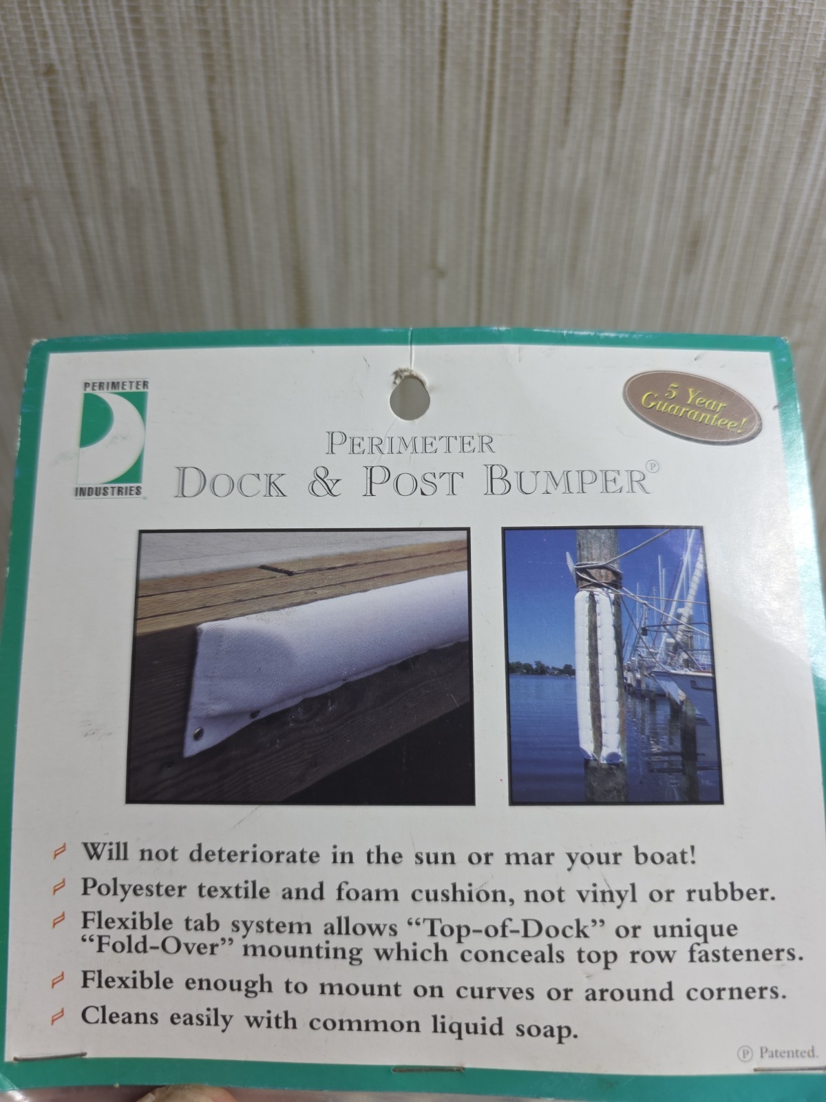 Dock & Post Medium Dock Bumper 3ft Length New DB3.30 Perimeter Industries NOS