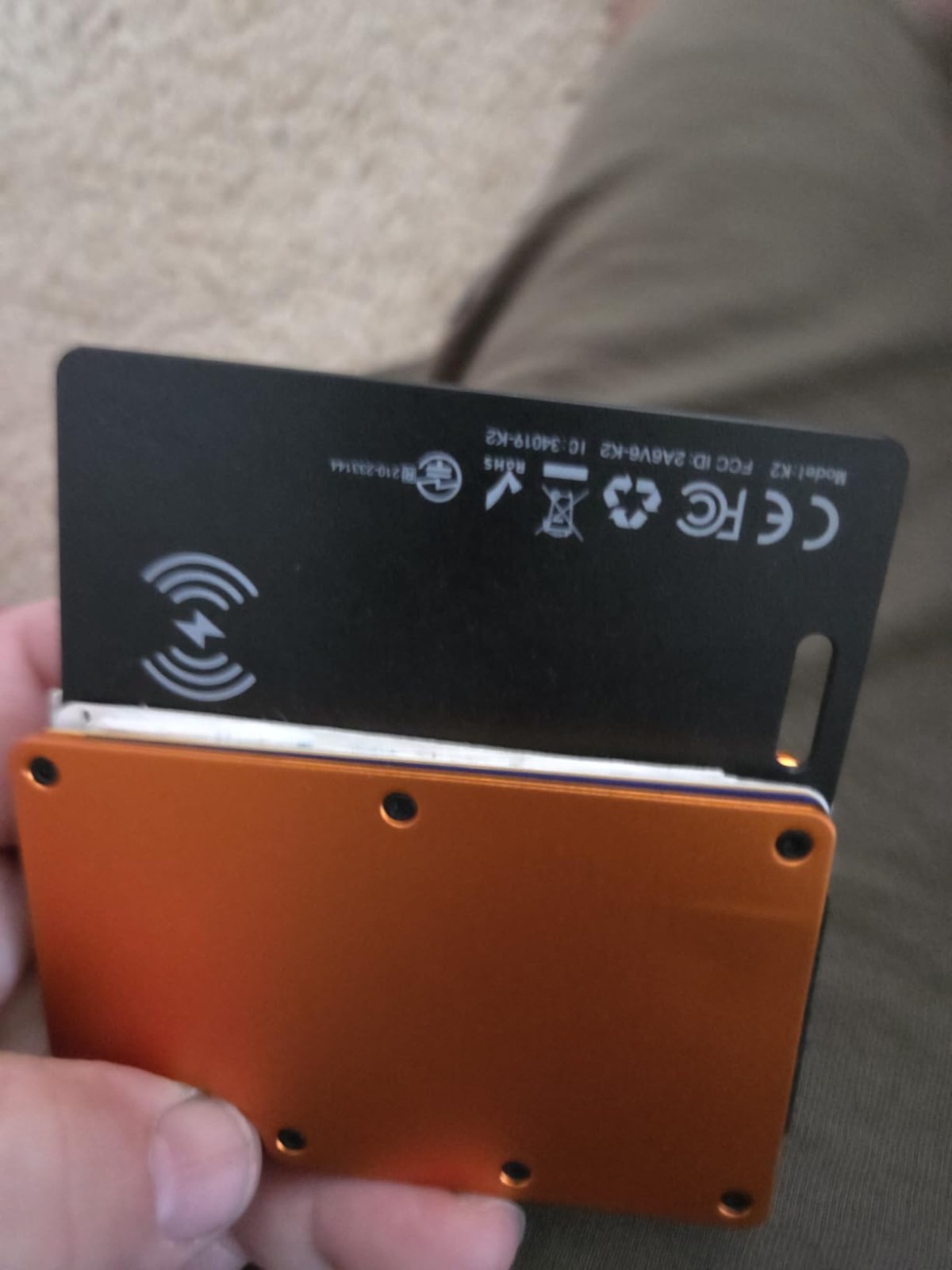 Rechargeable Wallet Tracker Card for Android, GPS Item Locator Google Find App
