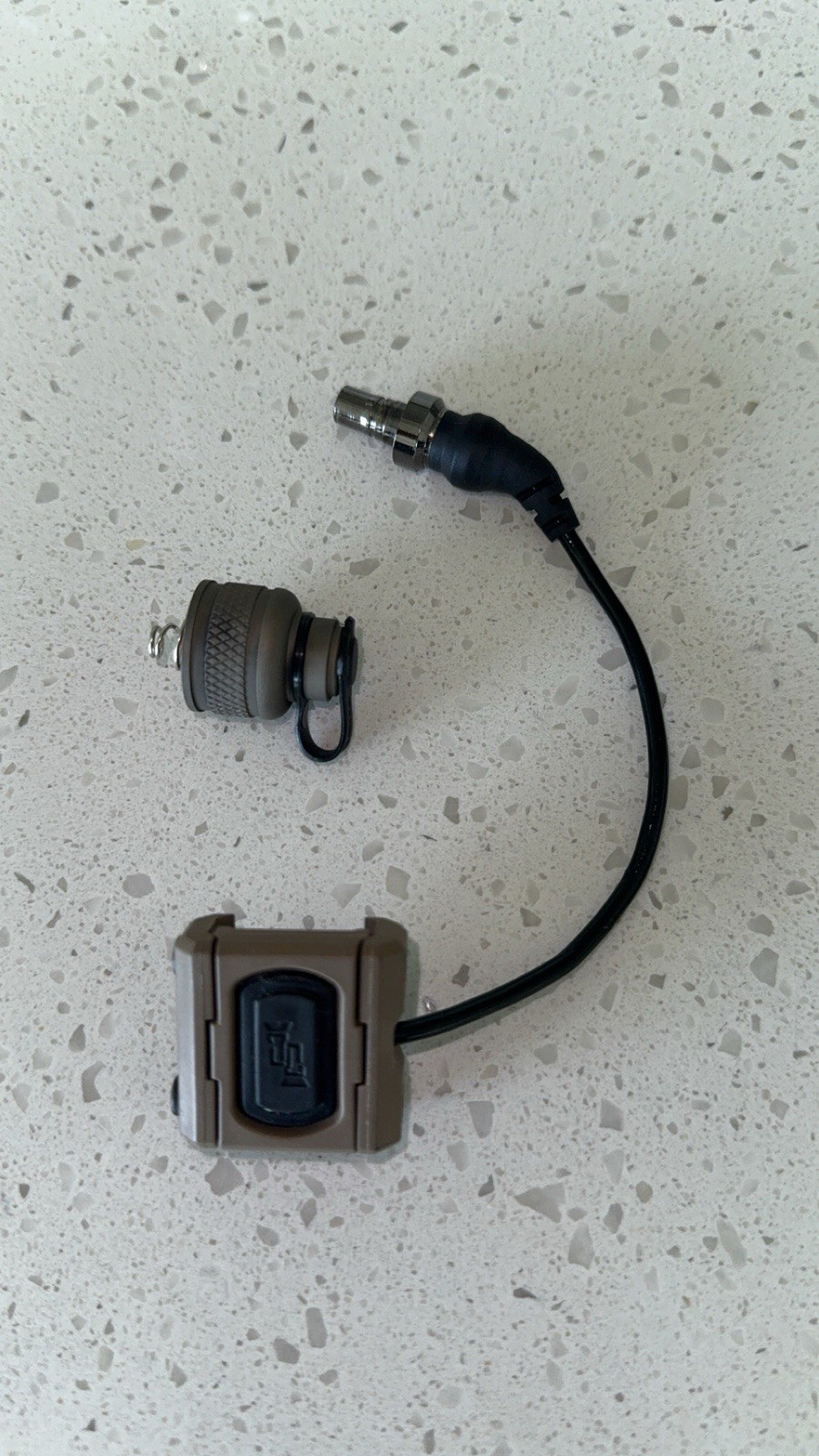 Surefire Tail Cap with Mod Button Lite Pressure Switch. FDE