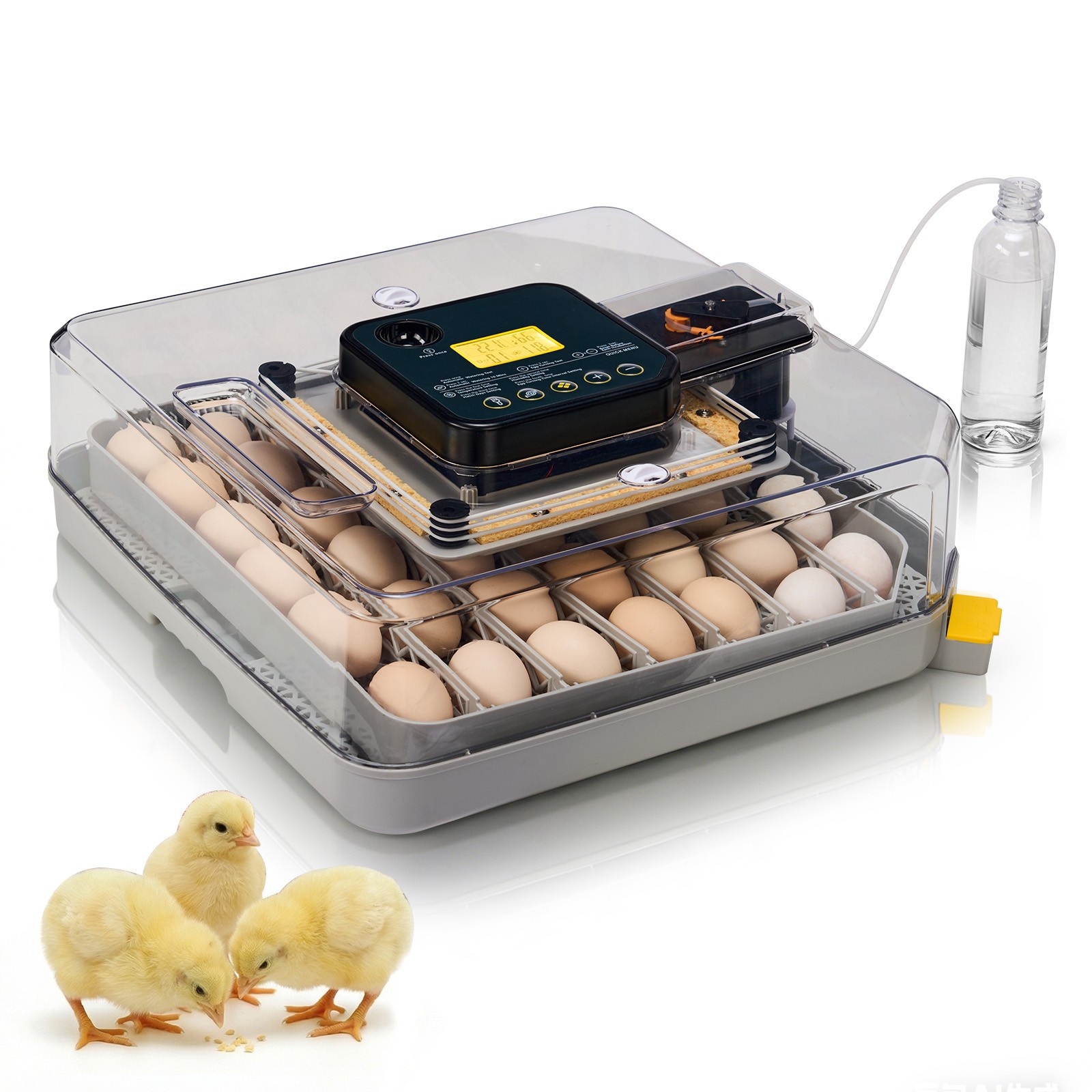 48 Egg Incubator with Automatic Egg Turning Egg Hatching Temp & Humidity Control